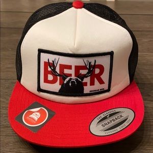 Beer SnapBack trucker hat. Never worn with tags